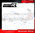 Yamaha XSR 900 2022 - 2023 Full Exhaust System  Muffler Auspuff Sportauspuff Silencer Echappement Silencieux Scarico Scarichi Escape Collector Manifold Wydech Tłumik HP3 BLACK Low Level  DOMINATOR 1