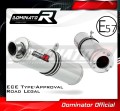 scarico silenziatore DOMINATOR omologato rotondo adatto alla moto Kawasaki ZX9R 1998 - 2002