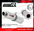 scarico silenziatore DOMINATOR omologato rotondo adatto alla moto Kawasaki ZX6R 1995 - 1997