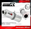 scarico silenziatore DOMINATOR omologato ovale adatto alla moto Kawasaki ZX6R 1995 - 1997