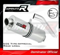 scarico silenziatore DOMINATOR omologato ovale adatto alla moto Kawasaki ZX6R 636 2003 - 2004