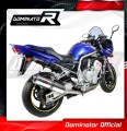 scarico silenziatore DOMINATOR omologato rotondo adatto alla moto Yamaha FZS FAZER 1000 2001 - 2005 3