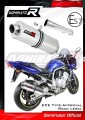 scarico silenziatore DOMINATOR omologato ovale adatto alla moto Yamaha FZS FAZER 1000 2001 - 2005