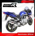 scarico silenziatore DOMINATOR omologato ovale adatto alla moto Yamaha FZS FAZER 1000 2001 - 2005 3