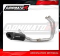 complete exhaust system with muffler DOMINATOR Full System HP8 BLACK fits to Yamaha MT 07 2021  2024 2