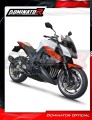kompletny układ wydechowy z tłumikiem DOMINATOR Full System HP1 CZARNY pasujący do motocykla Kawasaki Z1000 2014 - 2016 5