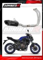 Yamaha XSR 700 2015 - 2020 EXHAUST Collector Manifold Full System Muffler Auspuff Sportauspuff Silencer Echappement Silencieux Scarico Scarichi Escape Wydech Tłumik HP8 BLACK Dominator Exhaust System