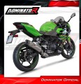 impianto di scarico completo con silenziatore DOMINATOR Full System HP8 adatto alla moto Kawasaki NINJA 400 2018 - 2022 3