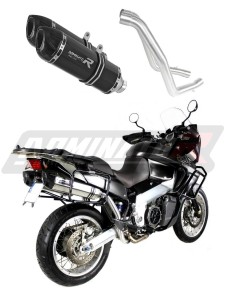 Aprilia ETV 1000 Caponord 2001 - 2004 Terminale di Scarico Marmitta Silenziatore HP1 NERO + dB killer medium