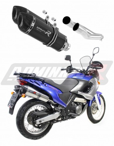 Aprilia Pegaso 650 1997 - 2000 EXHAUST Muffler Auspuff Sportauspuff Silencer Echappement Silencieux Scarico Scarichi Escape Wydech Tłumik HP1 BLACK Dominator Exhaust System x