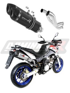 Aprilia Pegaso 650 Strada 2007 - 2010 Terminale di Scarico Marmitta Silenziatore HP1 NERO + dB killer medium