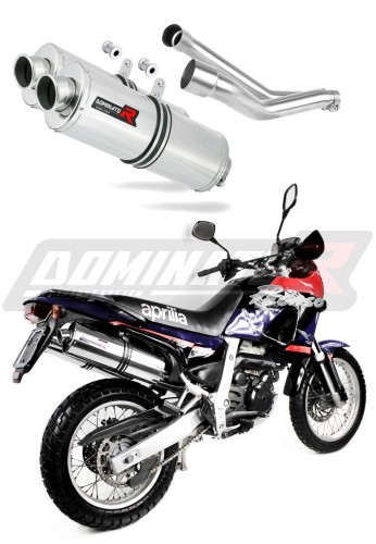 scarico silenziatore DOMINATOR ovale adatto alla moto Aprilia Pegaso 650 GA 1992 - 1996 5