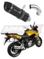 scarico silenziatore DOMINATOR HP1 nero adatto alla moto Aprilia ETV 1200 Caponord 2013 - 2016 3