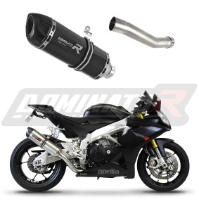 Aprilia RSV 4 R APRC Factory 2011 - 2015 Terminale di Scarico Marmitta Silenziatore HP1 NERO + dB killer medium