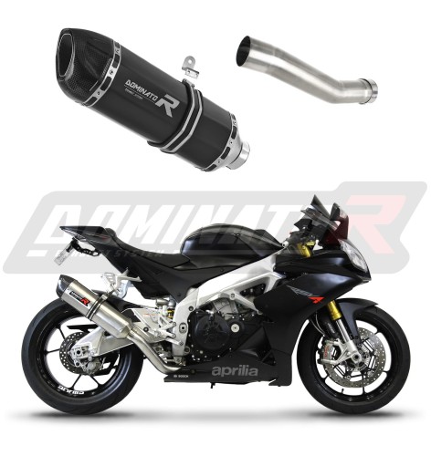 exhaust muffler DOMINATOR HP1 BLACK fits to Aprilia RSV 4 R APRC Factory 2011  2015 3