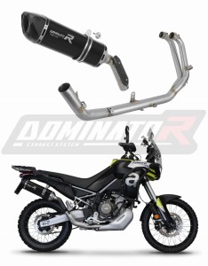 Aprilia Tuareg 660 2021 - 2023 Impianto di scarico Collettori Marmitta Silenziatore HP6 NERO + dB killer medium