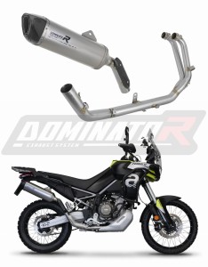 Aprilia Tuareg 660 2021 - 2023 Impianto di scarico Collettori Marmitta Silenziatore Titanio HP6 + dB killer medium