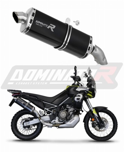 exhaust muffler DOMINATOR P7 BLACK fits to Aprilia Tuareg 660 2021  2023 6