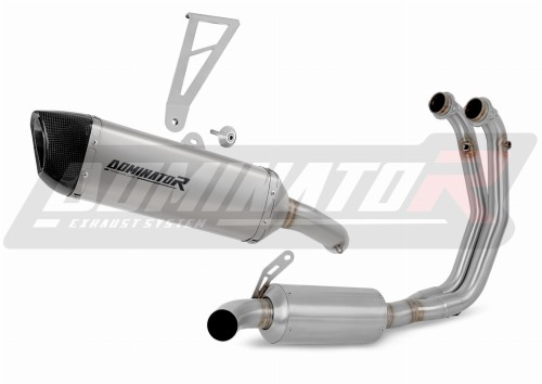 impianto di scarico completo con silenziatore DOMINATOR Full System titanio HP6 adatto alla moto Aprilia Tuono 660 2021 - 2024 3