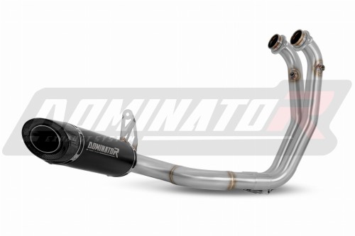 impianto di scarico completo con silenziatore DOMINATOR Full System HP8 nero adatto alla moto Aprilia Tuono 660 2021 - 2024 3