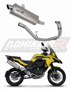 Benelli TRK 502 X 2018 - 2021 Impianto di scarico Collettori Marmitta Silenziatore Titanio P7 + dB killer medium