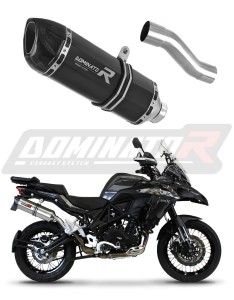 Benelli TRK 502X 2018 - 2021 Terminale di Scarico Marmitta Silenziatore HP1 NERO + dB killer medium