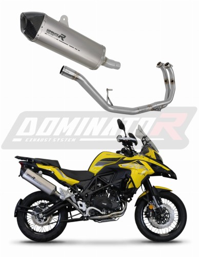 Benelli TRK 502 X 2022 EXHAUST Muffler Auspuff Sportauspuff Silencer Echappement Silencieux Scarico Scarichi Escape Wydech Tłumik HP7 Titanium Dominator Exhaust System x