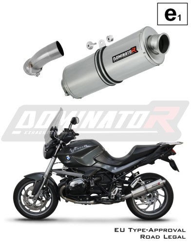 scarico silenziatore DOMINATOR omologato ovale adatto alla moto BMW R1200R 2010 - 2014 6