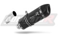 scarico silenziatore DOMINATOR HP1 nero adatto alla moto BMW F800GS 2008 - 2017 2