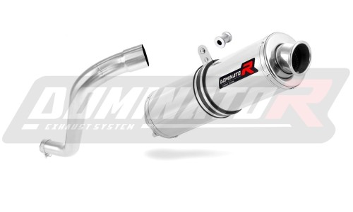 scarico silenziatore DOMINATOR rotondo adatto alla moto BMW F650 FUNDURO  3