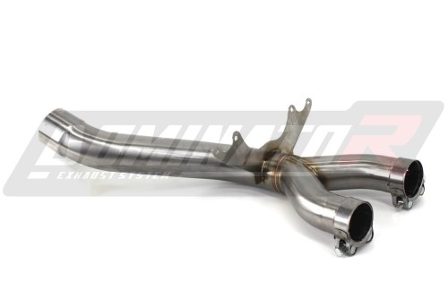 S1000RR Exhaust Cat Eliminator Catalyst Catalytic Converter Linkpipe Decat Downpipe 2012 - 2014 DOMINATOR  x