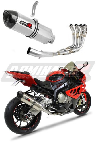 S1000RR EXHAUST FULL SYSTEM Exhaust BMW Muffler Auspuff Sportauspuff Silencer Echappement Silencieux Scarico Scarichi Escape Wydech Tłumik Carbon Tip HP1 2017 - 2018 Dominator x