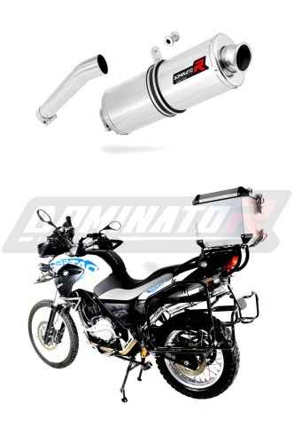 scarico silenziatore DOMINATOR ovale adatto alla moto BMW G650 GS 2011 - 2018 5