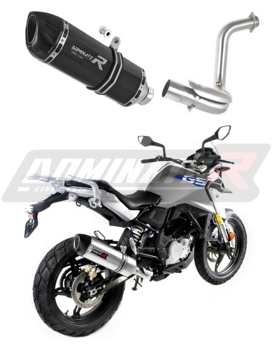 scarico silenziatore DOMINATOR HP1 nero adatto alla moto BMW G310GS 2016 - 2024 3