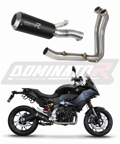 impianto di scarico completo con silenziatore DOMINATOR Full System GP nero adatto alla moto BMW F900XR 2020 - 2026 7