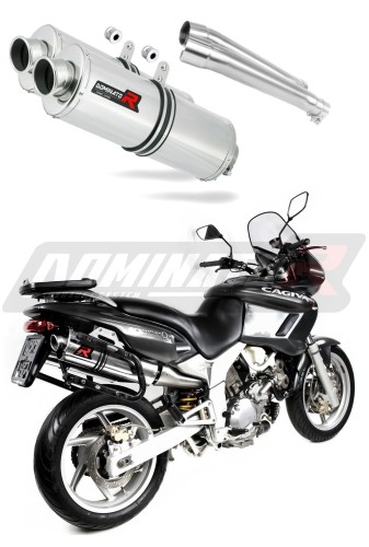 scarico silenziatore DOMINATOR ovale adatto alla moto Cagiva Navigator 1000 2000 - 2006 5