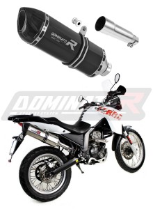 Derbi Terra Adventure 125 2008 - 2015 Terminale di Scarico Marmitta Silenziatore HP1 NERO + dB killer medium