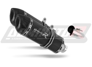 Ducati MONSTER 796 2010 - 2015 Terminale di Scarico Marmitta Silenziatore HP1 NERO + dB killer medium