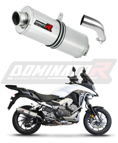 scarico silenziatore DOMINATOR ovale adatto alla moto Honda VFR 800 X Crossrunner 2015 - 2021 8