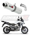scarico silenziatore DOMINATOR rotondo adatto alla moto Honda VFR 800 X Crossrunner 2015 - 2021 8