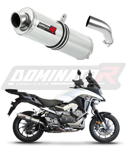 scarico silenziatore DOMINATOR rotondo adatto alla moto Honda VFR 800 X Crossrunner 2015 - 2021 8