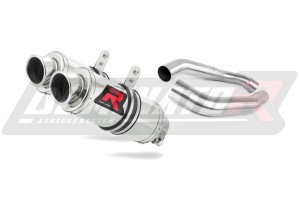 Honda CBR 1000F DUAL 1988 - 2000 Terminale di Scarico Marmitta Silenziatore GP1 + dB killer medium