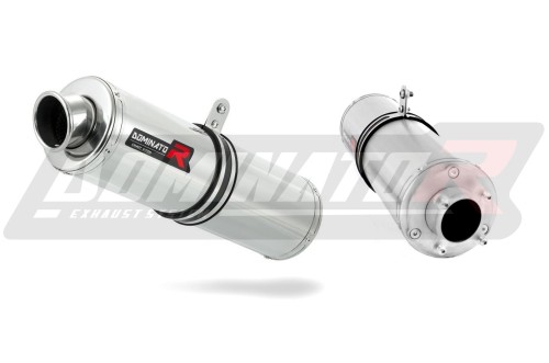 scarico silenziatore DOMINATOR rotondo adatto alla moto Honda CBF 250 2004 - 2006 3