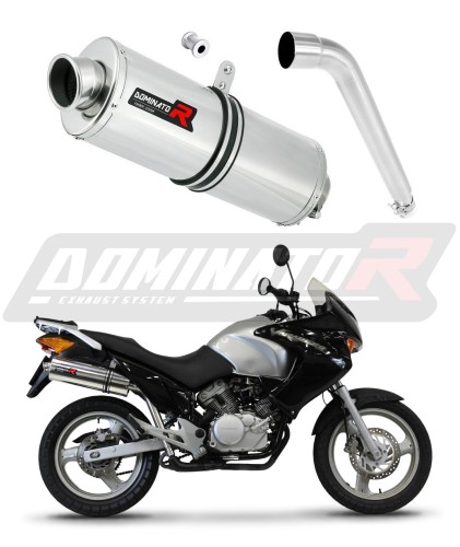 scarico silenziatore DOMINATOR ovale adatto alla moto Honda XL 125 V VARADERO 2001 - 2006 6
