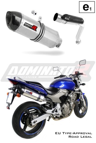 scarico silenziatore DOMINATOR omologato HP1 adatto alla moto CB 600F HORNET 2003 - 2006 5