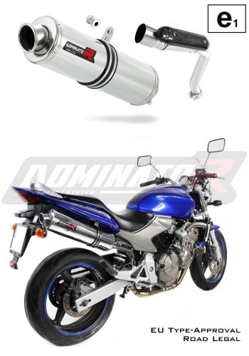 exhaust muffler DOMINATOR homologated road legal ROUND fits to CB 600F HORNET 2003  2006 5