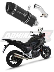 Honda NC 700 / 750 S 2012 - 2020 Terminale di Scarico Marmitta Silenziatore HP1 NERO + dB killer medium
