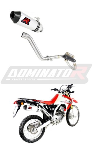 CRF 250 L EXHAUST FULL SYSTEM Honda Muffler Auspuff Sportauspuff Silencer Echappement Silencieux Scarico Scarichi Escape Wydech Tłumik Carbon Tip MX HEAD PIPE with PowerBomb 2012 - 2018 Dominator  x