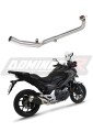 NC 700 750 X Exhaust Cat Eliminator DECAT Header Head pipe Linkpipe Downpipe collector manifold DOMINATOR x