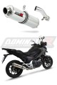 scarico silenziatore DOMINATOR rotondo adatto alla moto Honda NC 700 / 750 X 2012 - 2020 6